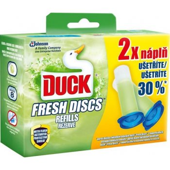 Duck Fresh Discs čistič WC Limetka náhradní náplň 2 x 36 ml