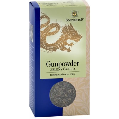 Sonnentor BIO zelený čaj Gunpowder sypaný obsahuje kofein 100 g