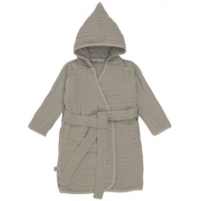 LÄSSIG Koupací plášť Muslin Bathrobe olive – Zboží Mobilmania