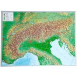 Alpy - plastická mapa 80 x 60 cm – Sleviste.cz