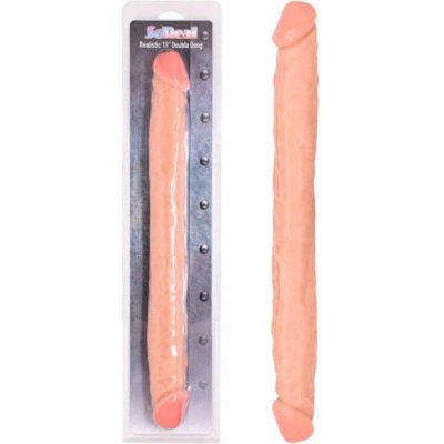 Seven Creations Double Solid Jelly Dong Oboustranné dildo 33 cm