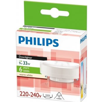 Philips Úsporná žárovka Downlighter 8W WW GX53 od 267 Kč - Heureka.cz