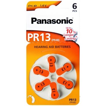 Panasonic baterie do naslouchadel 6ks PR13(48)/6LB