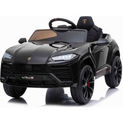 Beneo elektrické autíčko Lamborghini Urus 12V 24 GHz dálkové ovládání USB / SD Vstup odpružení otvíravé dveře měkké Eva kola 2 X motor original licence černá – Hledejceny.cz