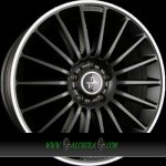 Keskin KT15 8x18 5x112 ET30 matt black lip polished – Hledejceny.cz