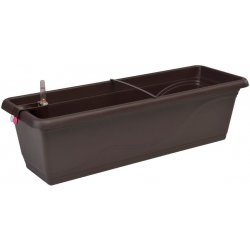 Plastkon Truhlík samozavlažovací EXTRA LINE SMART 60x20x17 cm hnědý