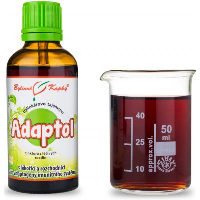 Bylinné kapky Adaptol tinktura Bylinné kapky Bylinkářovo tajemství 50 ml – Hledejceny.cz