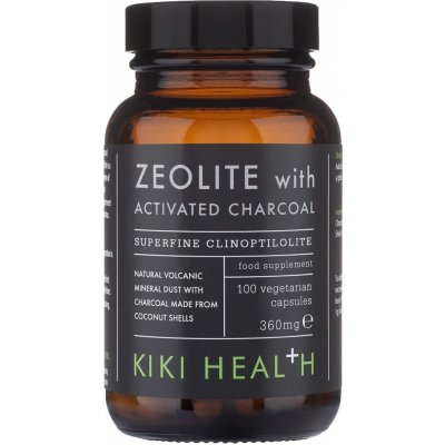 KIKI Health Zeolite With Activated Charcoal Zeolit s aktivním uhlím 360 mg 100 kapslí