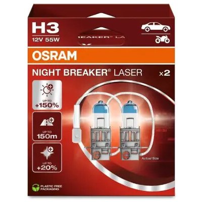 Osram Night Breaker Laser H3 PK22S 12V 55W 64151NL-2HB – Hledejceny.cz