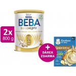 BEBA SUPREMEpro 2 6 HMO 2 x 800 g + Gerber kaše banán a hruška 200 g – Sleviste.cz