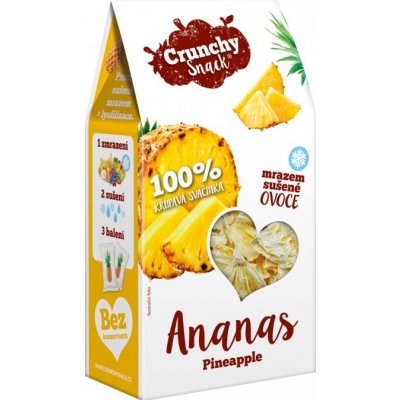 Crunchy Snack Kousky ananasu mrazem sušené 20 g