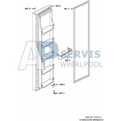 Whirlpool drzak vajec 481241828844