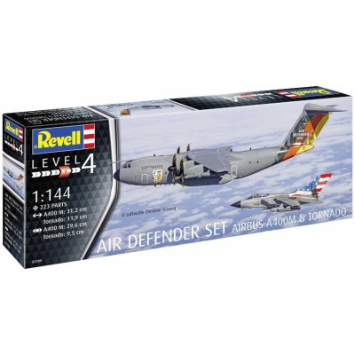 Revell Air Defender Airbus A400M & Tornado Plastic ModelKit 03789 1:144 – Zboží Dáma