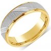 Prsteny SILVEGO snubní ocelový prsten pro muže i ženy RRC140