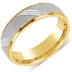 SILVEGO snubní ocelový prsten pro muže i ženy RRC140