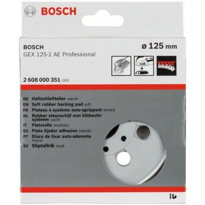 BOSCH 2608000351 unašeč náhradní extra měkký, 125mm – Hledejceny.cz