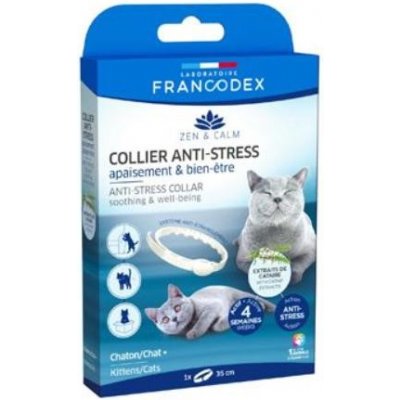 Francodex Obojek Anti stress kočka kotě 35 cm