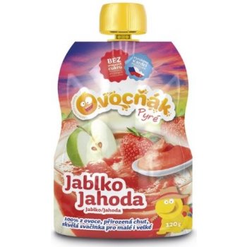 Ovocňák pyré jablko a jahoda 100% 120 g