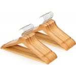SPRINGOS dřevěná ramínka na šaty 42,5 cm přírodní 20 ks HG0057 – Hledejceny.cz