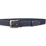 Penny Belts kožený opasek 501-1-CV-56 modrý – Hledejceny.cz