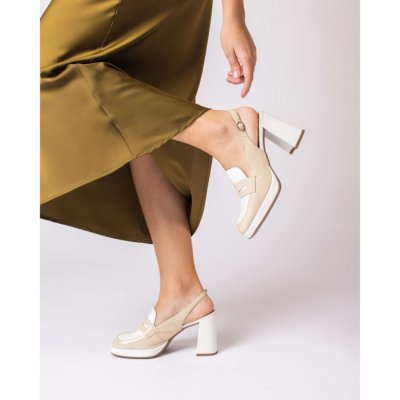 Wonders dámské lodičky béžovobílé – Zboží Dáma