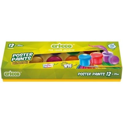 Cricco temperové barvy v kalíšku 12 barev – Hledejceny.cz