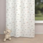 Biante Dětský bavlněný závěs Sandra SA-614 Veselí ptáčci na bílém 150x150 cm – Hledejceny.cz