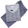 Pánské pyžamo n-feel C- lemon NRR12 pánské pyžamo krátké šedé