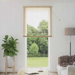 VENKOVNÍ ŽALUZIE SVĚTLE HNĚDÁ SE VZOREM 213X100CM PVC – Hledejceny.cz