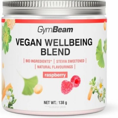 GymBeam Vegan Wellbeing Blend malina 138 g – Hledejceny.cz