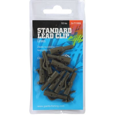 Giants Fishing Závěs Na Boční Olovo Standard Lead Clip Green 10 ks – Zboží Mobilmania