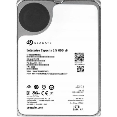 Seagate Capacity 10TB, 3,5", SATA/600, 7200RPM, ST10000NM0086 – Hledejceny.cz