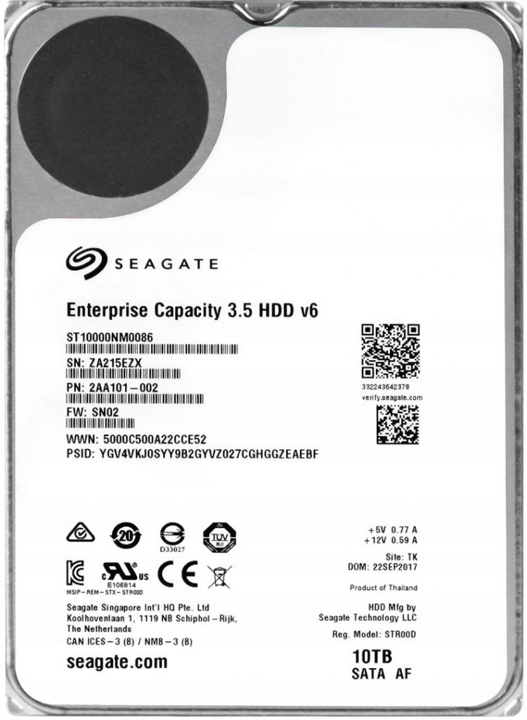 Seagate Capacity 10TB, 3,5\