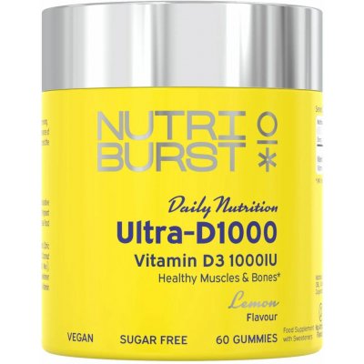Nutriburst Daily Nutrition Ultra‑D1000 Lemon 60 ks – Hledejceny.cz