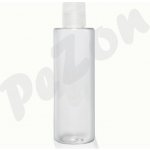 Láhev 200ml: Kulatá průhledná, bezbarvá láhev, 200ml - Objem 200ml bez rozprašovače – Hledejceny.cz