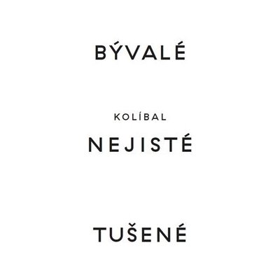 Bývalé nejisté tušené - Kolíbal, Stanislav,Bogner, Dieter,Budak, Adam, Brožovaná