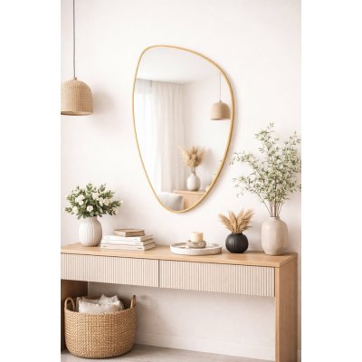 Baltica Design Stone Fluid 55x92 cm zlatá 5904107933016 – Hledejceny.cz