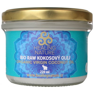 Kokosový olej Bio RAW Healing Nature 220 ml – Zboží Dáma