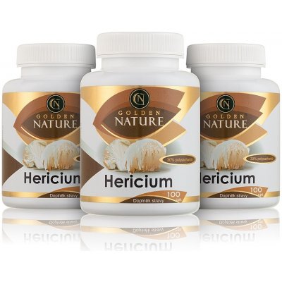 Golden Nature 2+1 Hericium 30% polysacharidů 300 kapslí – Hledejceny.cz