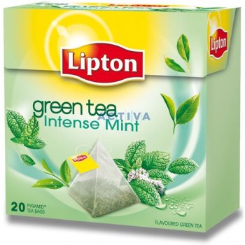 Lipton Green Tea Intense Mint 20 pyramidových sáčků