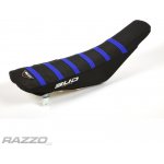 Potah sedla BudRacing Seat Cover FullTraction Yamaha YZ125 / YZ250 22-.. Black Blue Stripes BUD logo | Zboží Auto