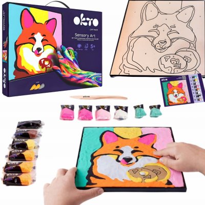 OKTO SENSORY ART Výtvarná sada malování na plátno 30x30cm Liška – Hledejceny.cz