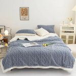 Homa hřejivá luxusní beránková deka Reddea BLUE grey 200x230 – Zboží Dáma