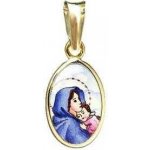 Aljančič Panna Maria s Ježíškem madonka miniatura 021H zlato – Zboží Mobilmania