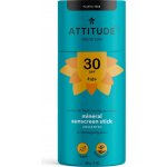 Attitude dětská 100% minerální ochranná tyčinka SPF30 bez vůně 85 g – Sleviste.cz