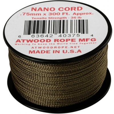 Helikon-tex Nano Cord 300FT padáková šňůra, 91 metrů, coyote – Zboží Dáma