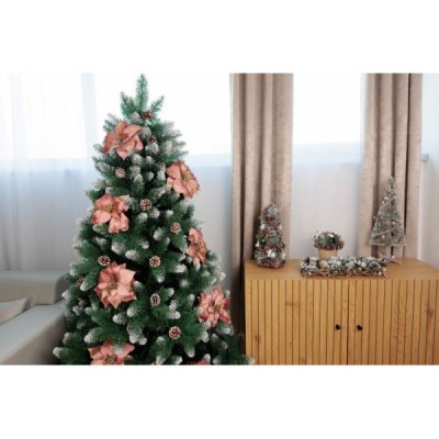 Kvet MagicHome Vianoce, Poinssetia, ružová, stonka, veľkosť kvetu: 35 cm – Hledejceny.cz