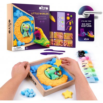 OKTO Modelování Malý svět v rámečku motiv "Zajíček na měsíci" 21x21 cm – Hledejceny.cz