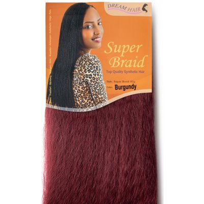 Super Braid 100% Jumbo Braid Kanekalon BURGUNDY – Zboží Dáma