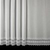 Záclona Českomoravská textlní záclona sablé V801 vyšívaná mřížka, s bordurou, bílá, výška 150cm ( v metráži)